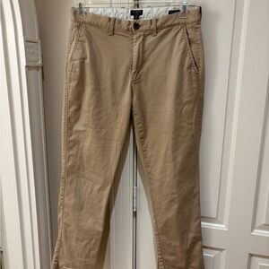 J. Crew Factory Men's Khaki Straight-Fit Chinos